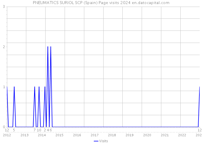 PNEUMATICS SURIOL SCP (Spain) Page visits 2024 