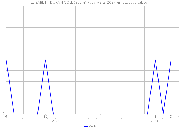 ELISABETH DURAN COLL (Spain) Page visits 2024 