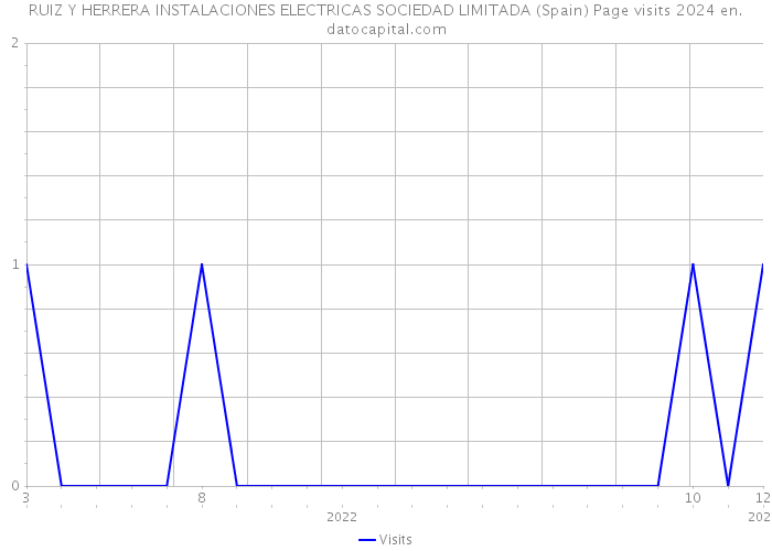 RUIZ Y HERRERA INSTALACIONES ELECTRICAS SOCIEDAD LIMITADA (Spain) Page visits 2024 