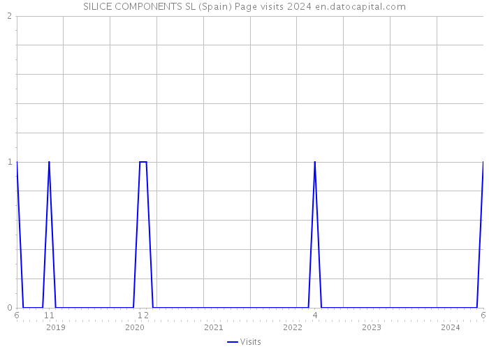 SILICE COMPONENTS SL (Spain) Page visits 2024 