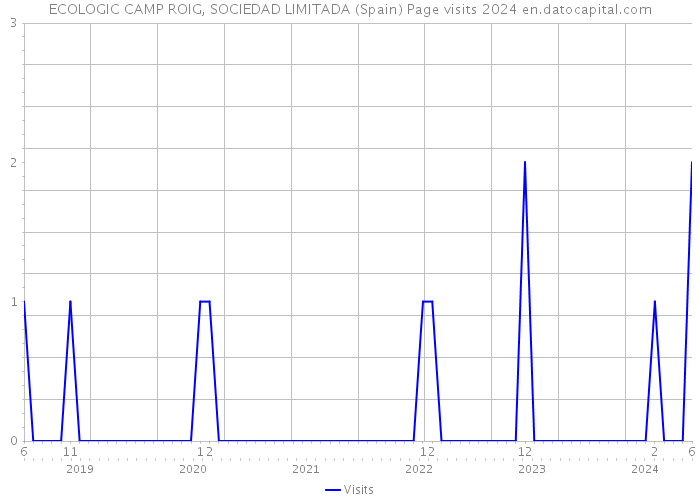 ECOLOGIC CAMP ROIG, SOCIEDAD LIMITADA (Spain) Page visits 2024 