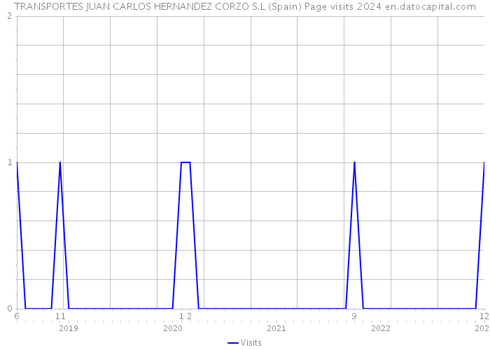 TRANSPORTES JUAN CARLOS HERNANDEZ CORZO S.L (Spain) Page visits 2024 