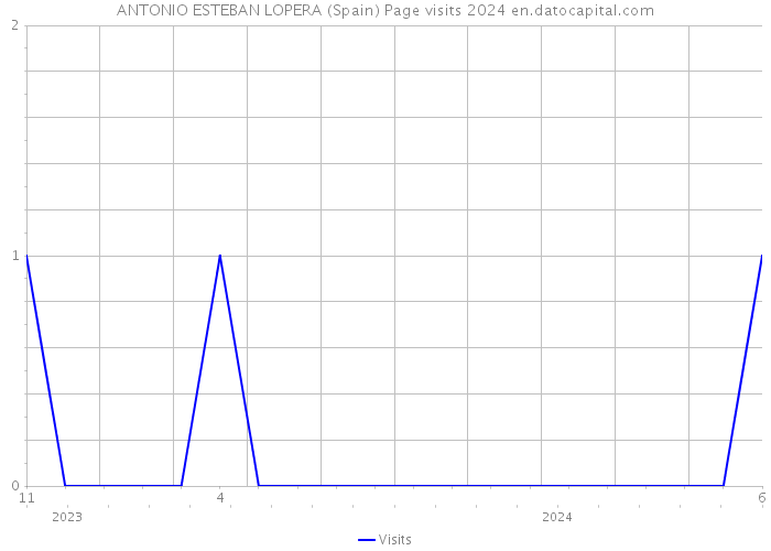 ANTONIO ESTEBAN LOPERA (Spain) Page visits 2024 