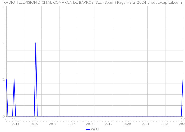 RADIO TELEVISION DIGITAL COMARCA DE BARROS, SLU (Spain) Page visits 2024 