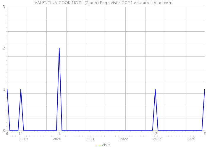 VALENTINA COOKING SL (Spain) Page visits 2024 