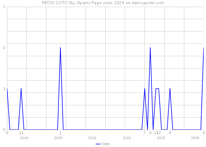 RECIO COTO SLL (Spain) Page visits 2024 