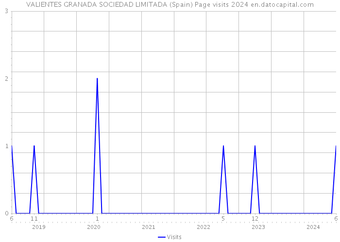 VALIENTES GRANADA SOCIEDAD LIMITADA (Spain) Page visits 2024 