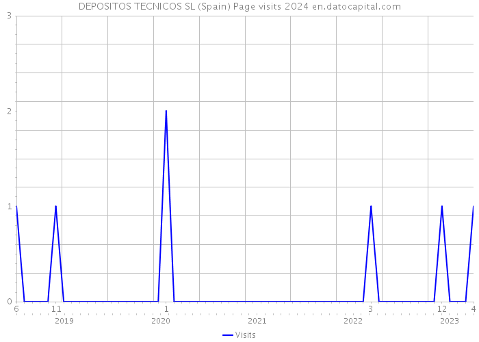 DEPOSITOS TECNICOS SL (Spain) Page visits 2024 
