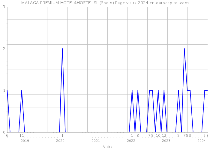 MALAGA PREMIUM HOTEL&HOSTEL SL (Spain) Page visits 2024 