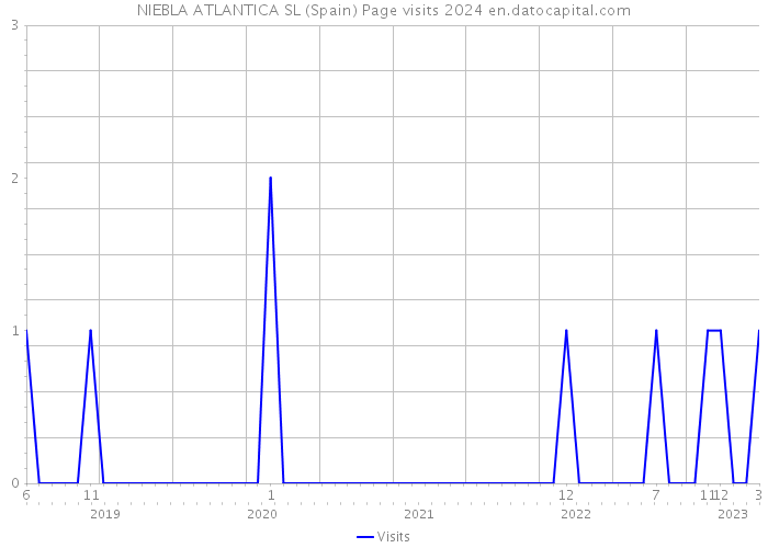 NIEBLA ATLANTICA SL (Spain) Page visits 2024 