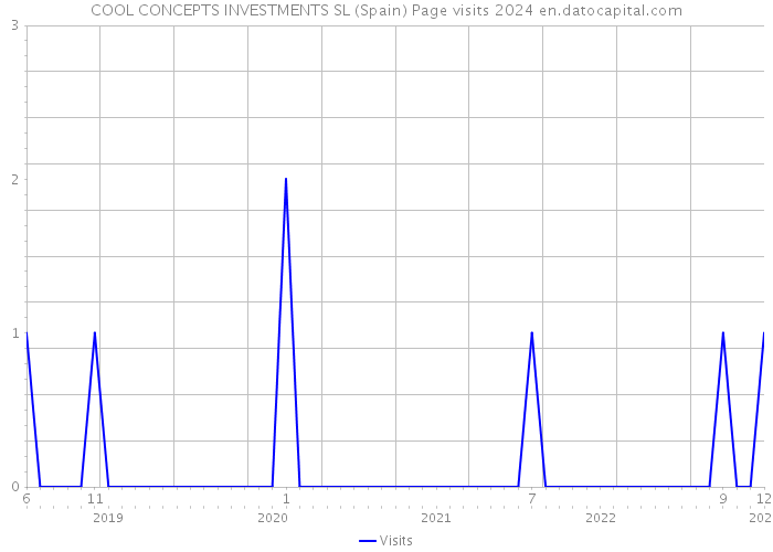 COOL CONCEPTS INVESTMENTS SL (Spain) Page visits 2024 