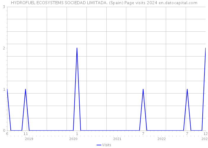 HYDROFUEL ECOSYSTEMS SOCIEDAD LIMITADA. (Spain) Page visits 2024 