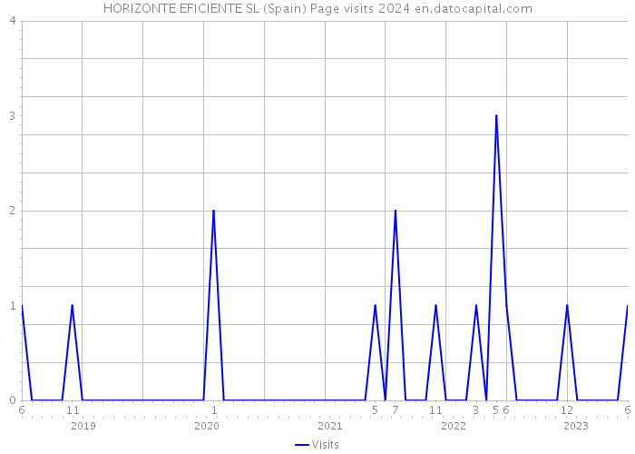 HORIZONTE EFICIENTE SL (Spain) Page visits 2024 