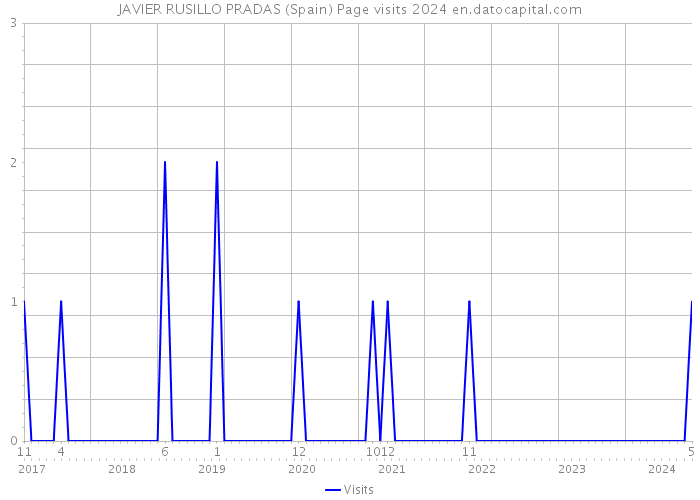JAVIER RUSILLO PRADAS (Spain) Page visits 2024 