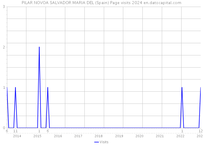 PILAR NOVOA SALVADOR MARIA DEL (Spain) Page visits 2024 