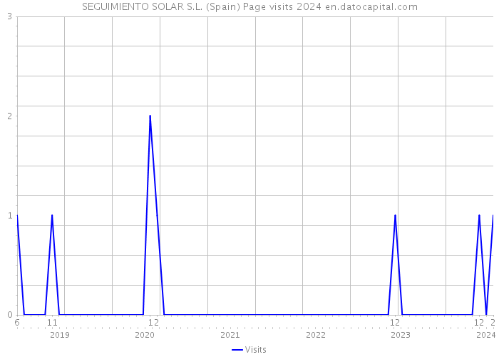SEGUIMIENTO SOLAR S.L. (Spain) Page visits 2024 