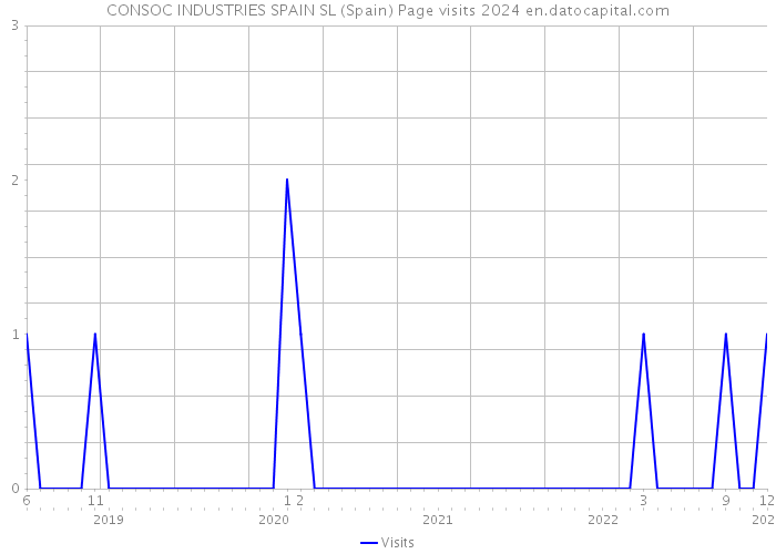 CONSOC INDUSTRIES SPAIN SL (Spain) Page visits 2024 