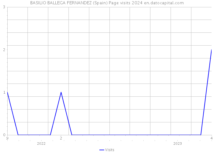 BASILIO BALLEGA FERNANDEZ (Spain) Page visits 2024 