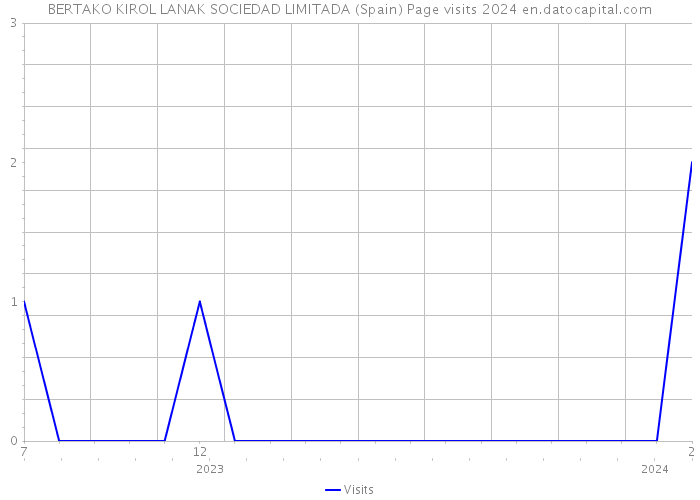 BERTAKO KIROL LANAK SOCIEDAD LIMITADA (Spain) Page visits 2024 