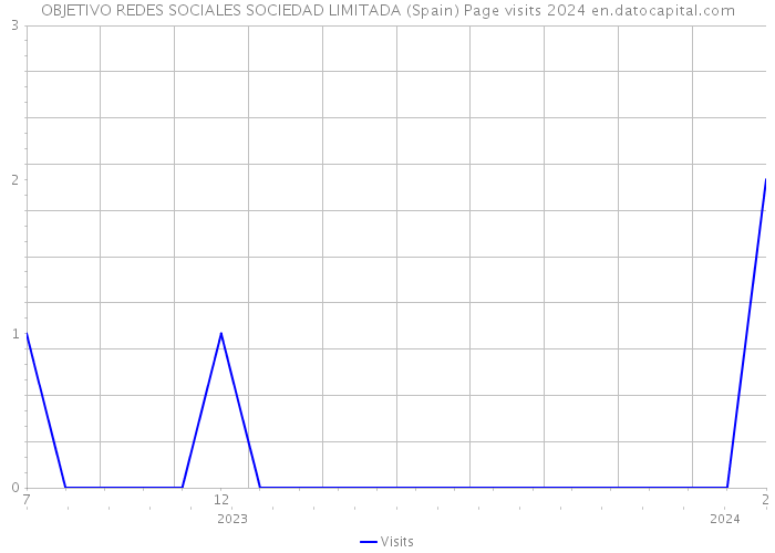 OBJETIVO REDES SOCIALES SOCIEDAD LIMITADA (Spain) Page visits 2024 