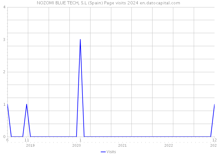 NOZOMI BLUE TECH, S.L (Spain) Page visits 2024 