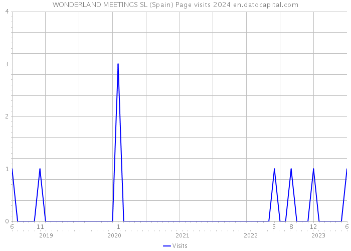 WONDERLAND MEETINGS SL (Spain) Page visits 2024 