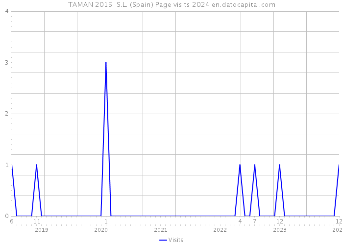 TAMAN 2015 S.L. (Spain) Page visits 2024 
