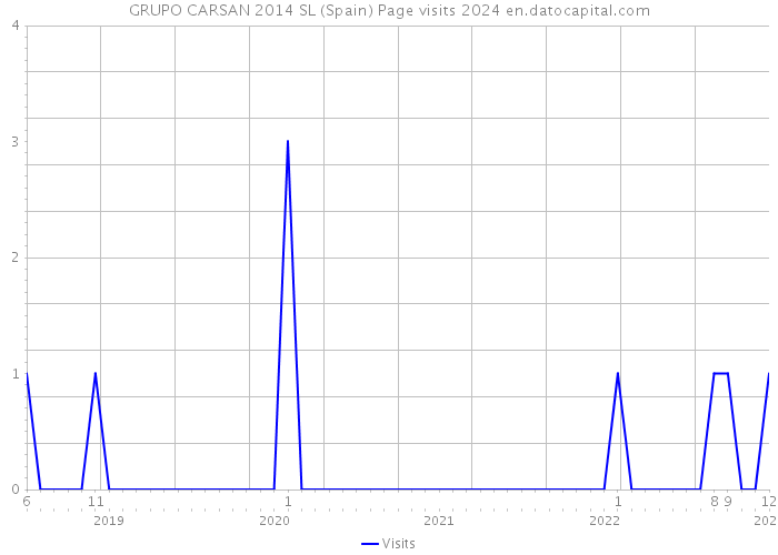 GRUPO CARSAN 2014 SL (Spain) Page visits 2024 