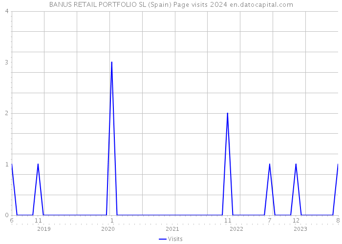 BANUS RETAIL PORTFOLIO SL (Spain) Page visits 2024 
