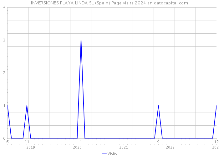 INVERSIONES PLAYA LINDA SL (Spain) Page visits 2024 