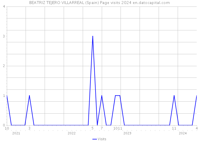 BEATRIZ TEJERO VILLARREAL (Spain) Page visits 2024 