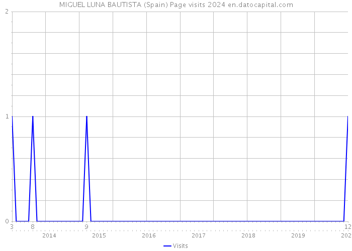 MIGUEL LUNA BAUTISTA (Spain) Page visits 2024 