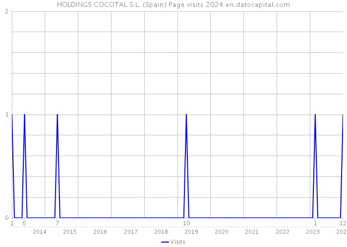 HOLDINGS COCOTAL S.L. (Spain) Page visits 2024 
