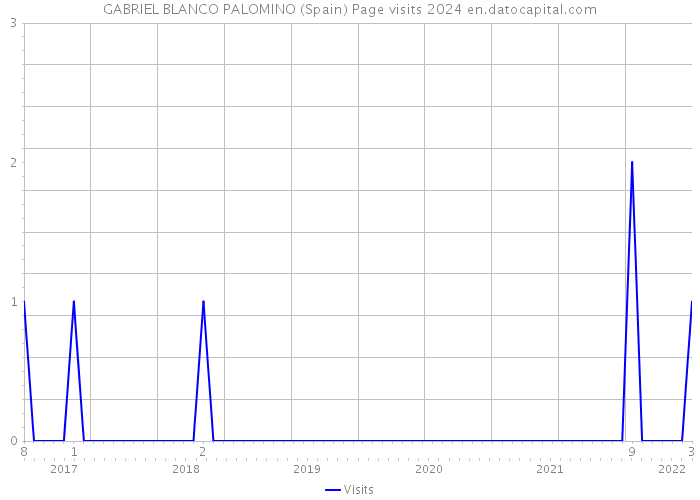 GABRIEL BLANCO PALOMINO (Spain) Page visits 2024 