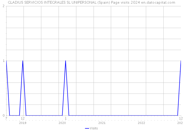 GLADIUS SERVICIOS INTEGRALES SL UNIPERSONAL (Spain) Page visits 2024 