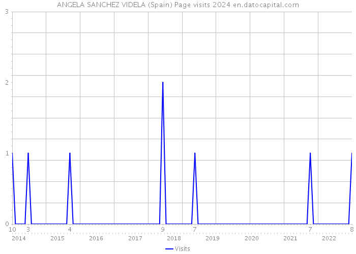 ANGELA SANCHEZ VIDELA (Spain) Page visits 2024 