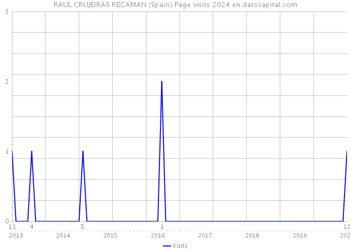 RAUL CRUJEIRAS RECAMAN (Spain) Page visits 2024 