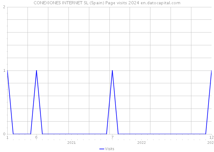 CONEXIONES INTERNET SL (Spain) Page visits 2024 