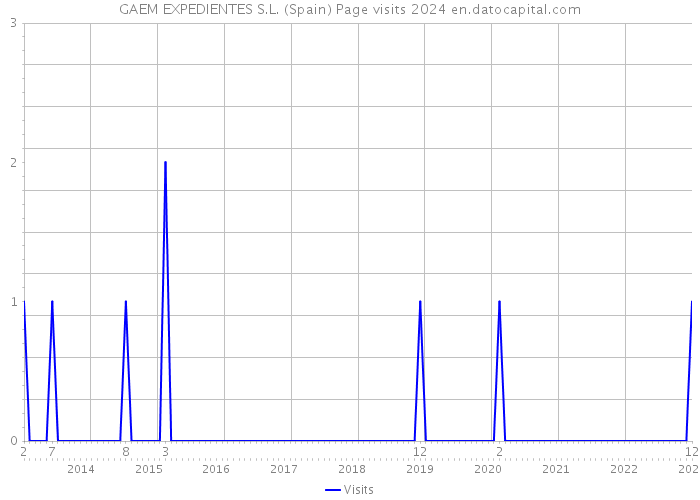 GAEM EXPEDIENTES S.L. (Spain) Page visits 2024 