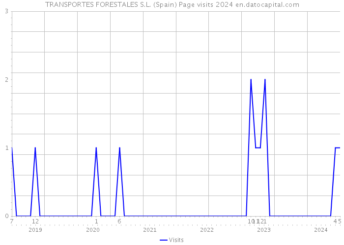 TRANSPORTES FORESTALES S.L. (Spain) Page visits 2024 