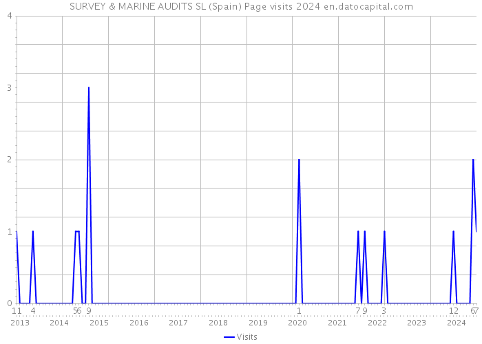 SURVEY & MARINE AUDITS SL (Spain) Page visits 2024 