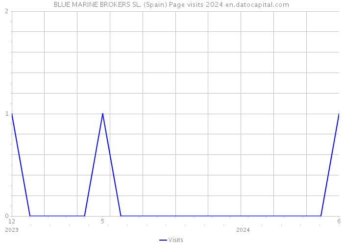 BLUE MARINE BROKERS SL. (Spain) Page visits 2024 