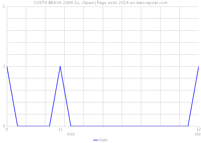 COSTA BRAVA 2004 S.L. (Spain) Page visits 2024 