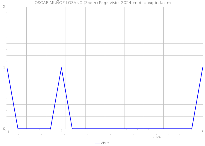 OSCAR MUÑOZ LOZANO (Spain) Page visits 2024 