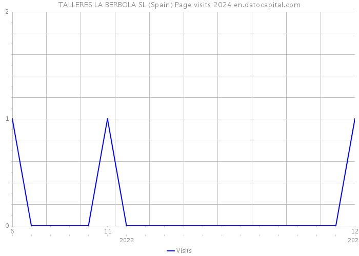 TALLERES LA BERBOLA SL (Spain) Page visits 2024 