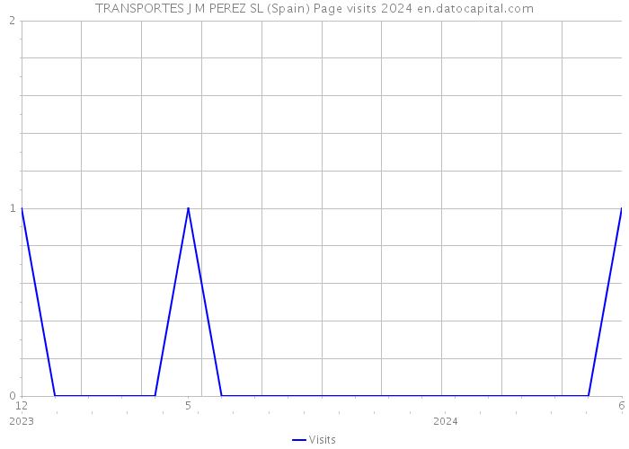 TRANSPORTES J M PEREZ SL (Spain) Page visits 2024 