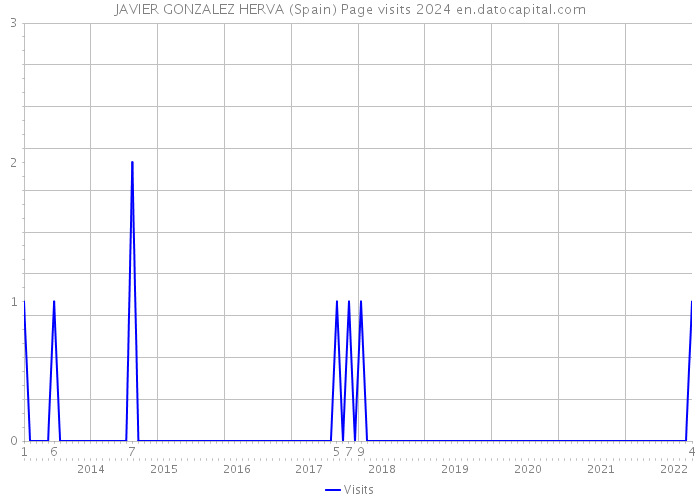 JAVIER GONZALEZ HERVA (Spain) Page visits 2024 