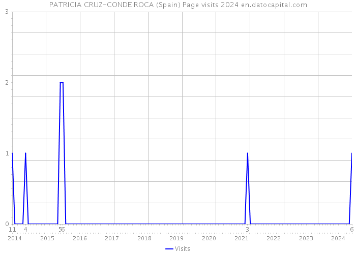 PATRICIA CRUZ-CONDE ROCA (Spain) Page visits 2024 