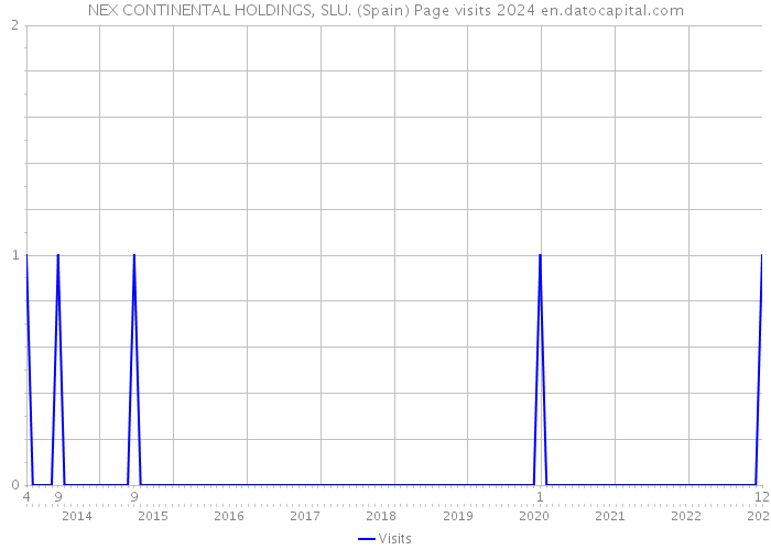 NEX CONTINENTAL HOLDINGS, SLU. (Spain) Page visits 2024 