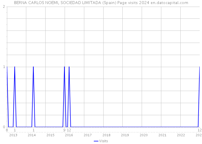 BERNA CARLOS NOEMI, SOCIEDAD LIMITADA (Spain) Page visits 2024 